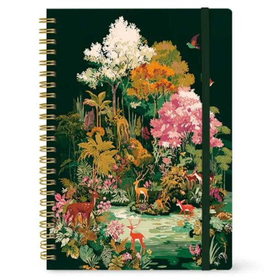 Large Spiral Lined Journal for Women, 8.5" x 11" Notebooks for Work Collge Ruled, A4 Aesthetic Cute Journaling Notebooks for Wr