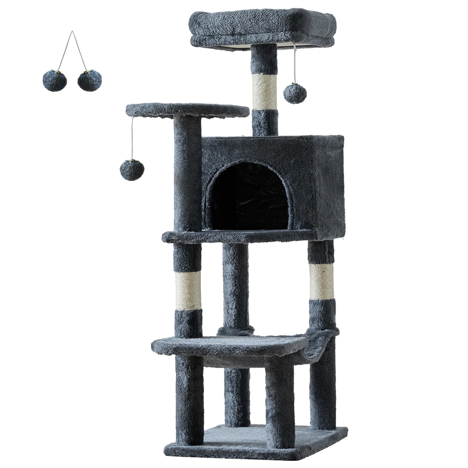 44In Cat Tree Tall Multi-Cat Climbing Tower