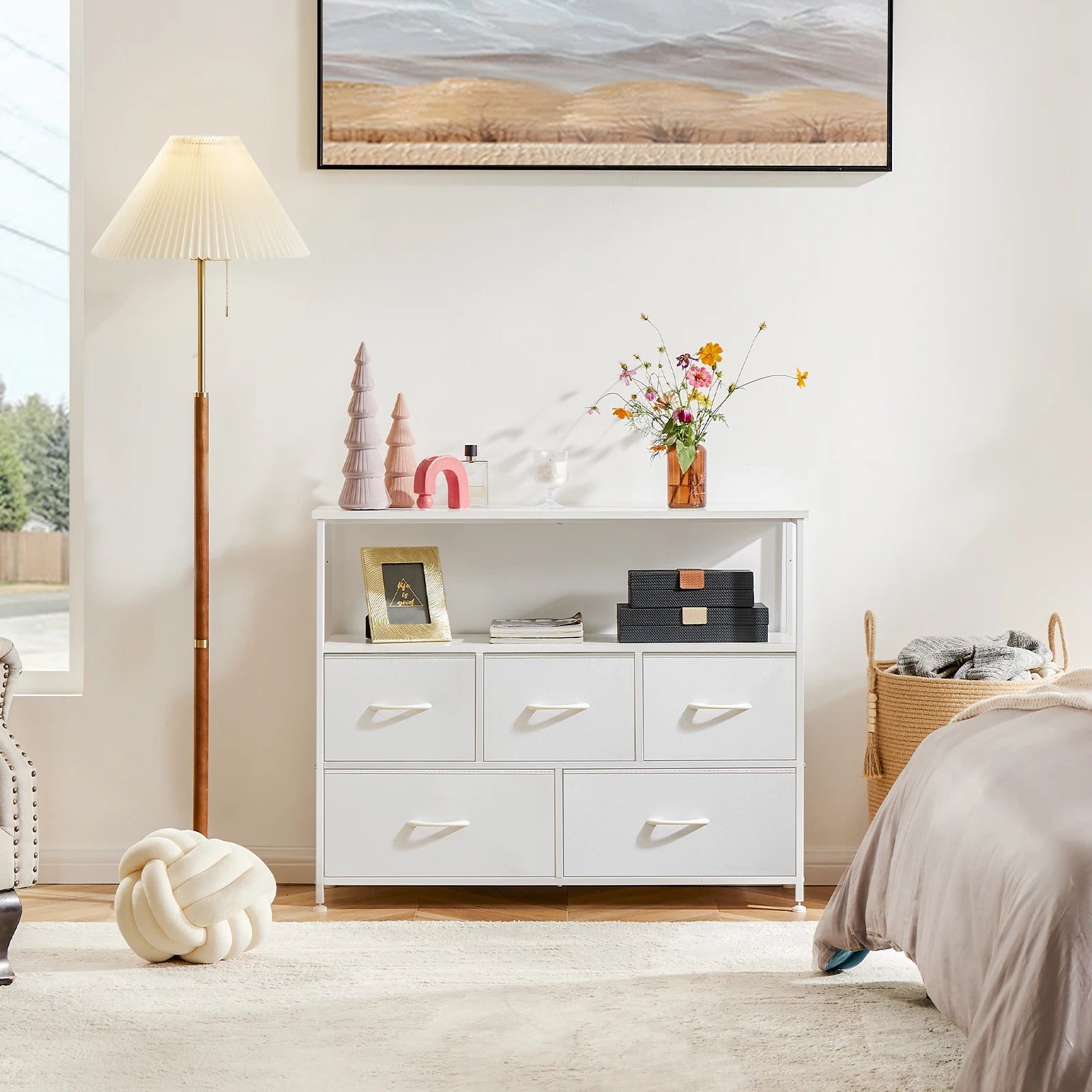 Wardrobes Chest White Lover Fabric Drawers