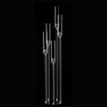 10PCS Acrylic 5 Arm Candelabra Clear Floor