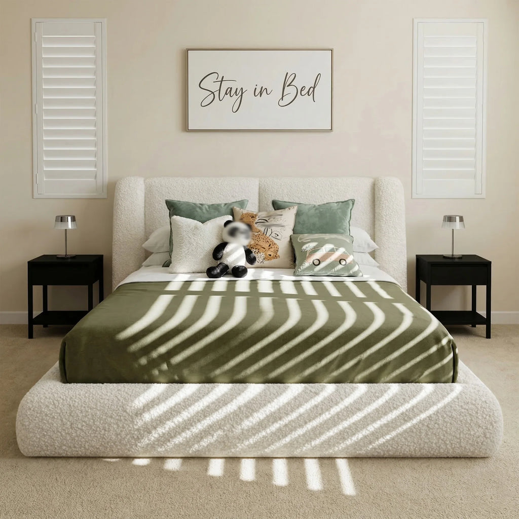 Cloud Bed Frame with 4-inch Thick Headboard Protection