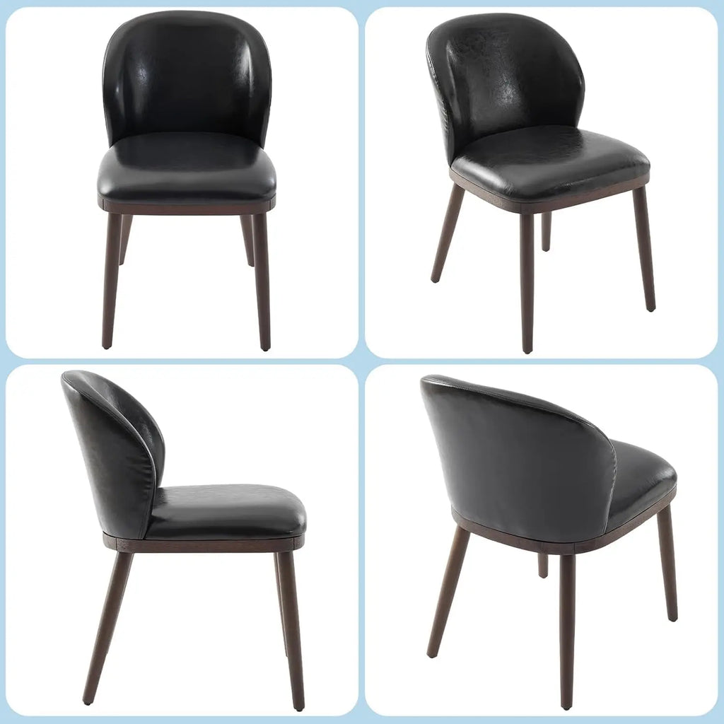 Set of 2 Modern Upholstered Dining Chairs