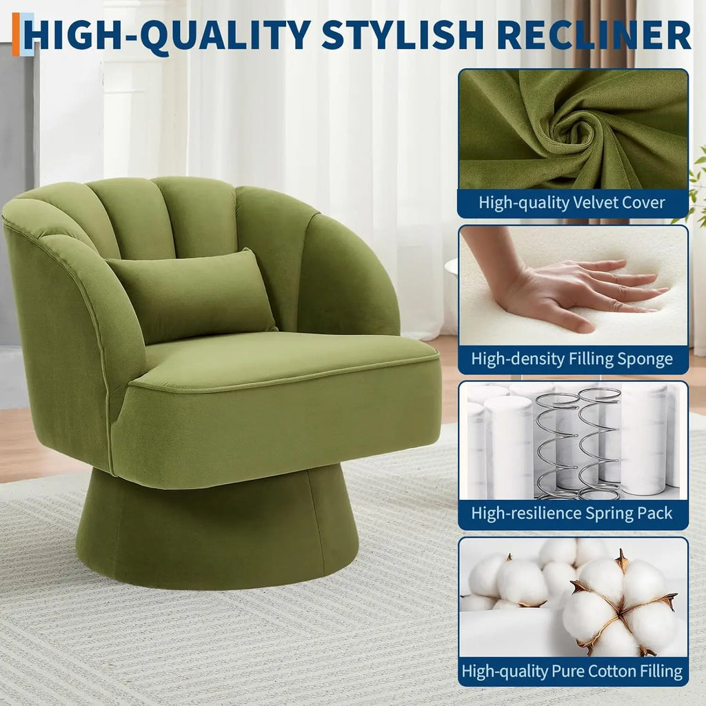 Ultra-Plush Swivel Accent Chair 360