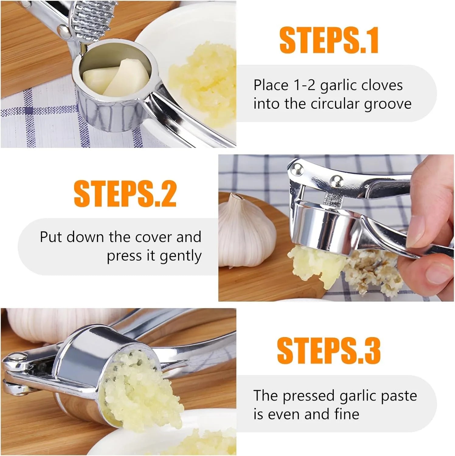Garlic Press & Peel