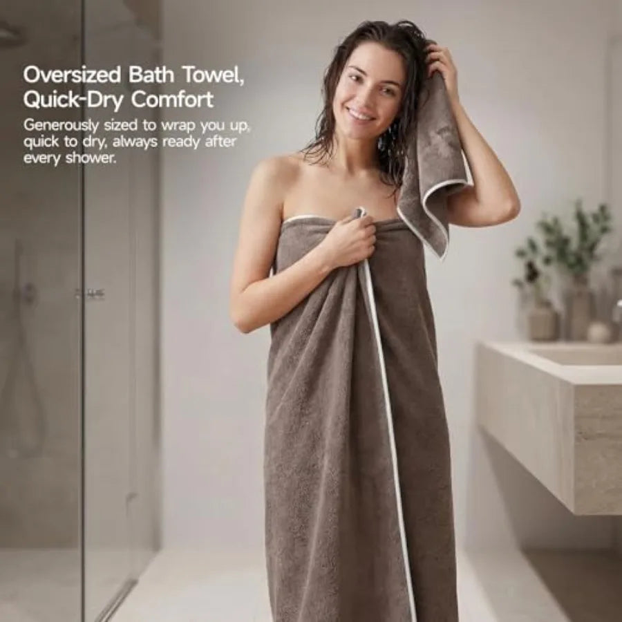 Towel Set - 2 Bath Sheets, 2 Hand Towels, 2 Washcloths