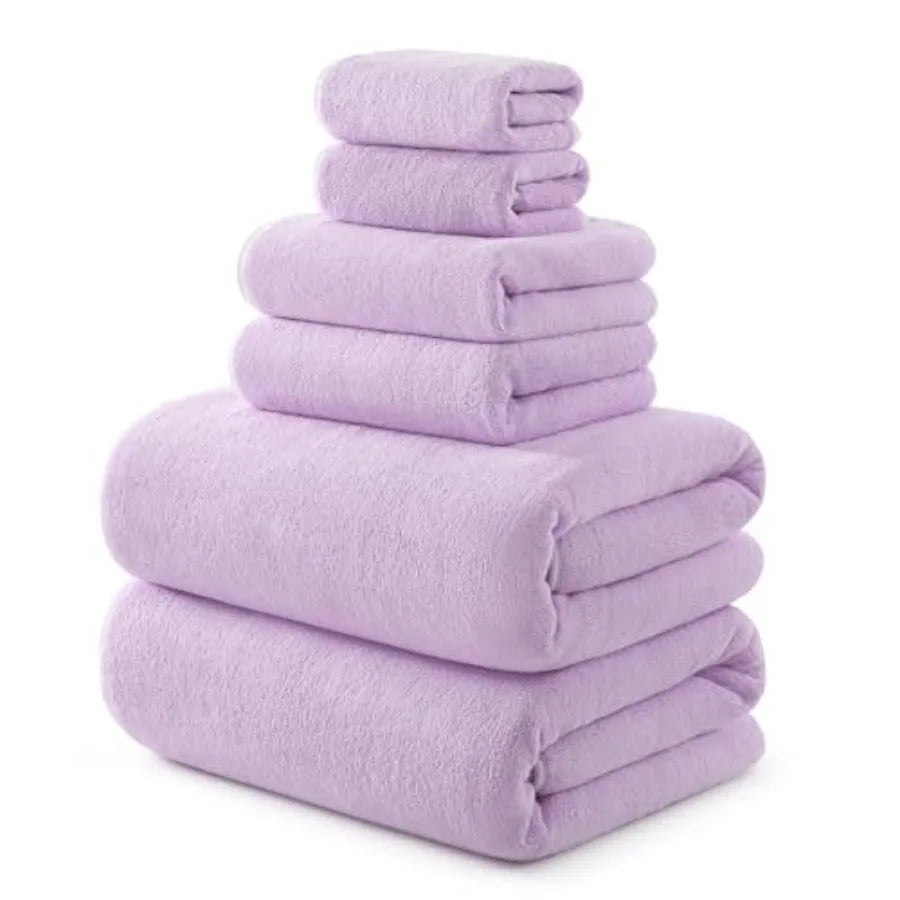 Towel Set - 2 Bath Sheets, 2 Hand Towels, 2 Washcloths