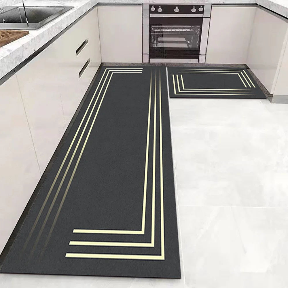 Kitchen Floor Mat Soft Washable Carpet Anti Slip