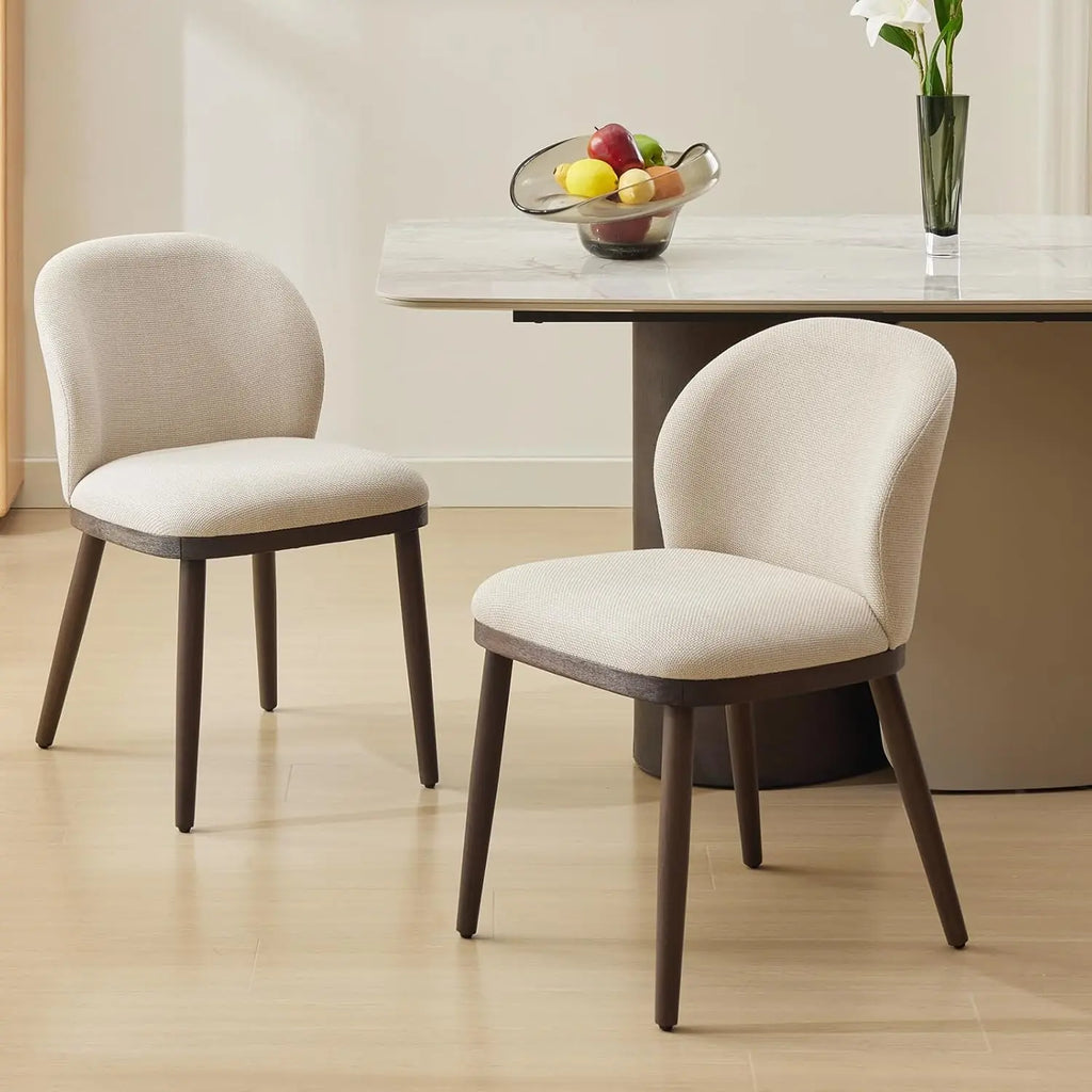 Set of 2 Modern Upholstered Dining Chairs