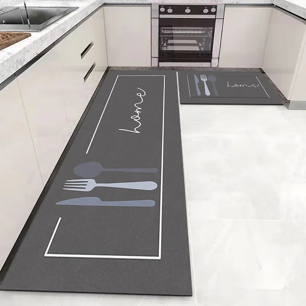 Kitchen Floor Mat Soft Washable Carpet Anti Slip