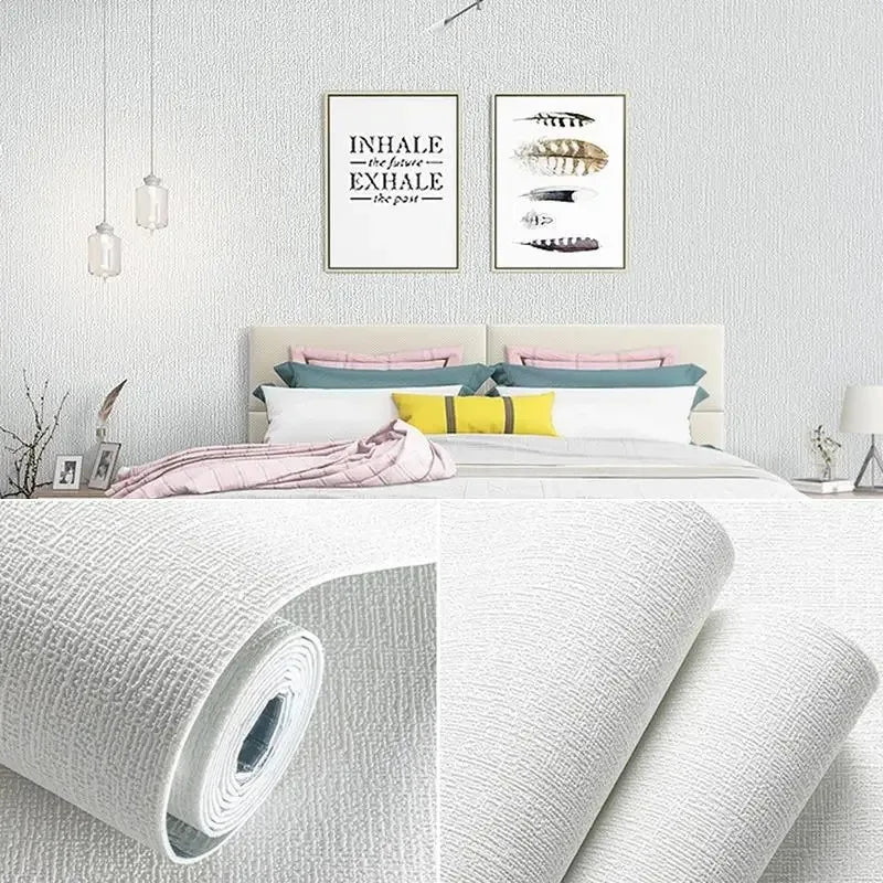 Self-Adhesive Foam Wall Panel Linen Waterproof Soundproof Removable