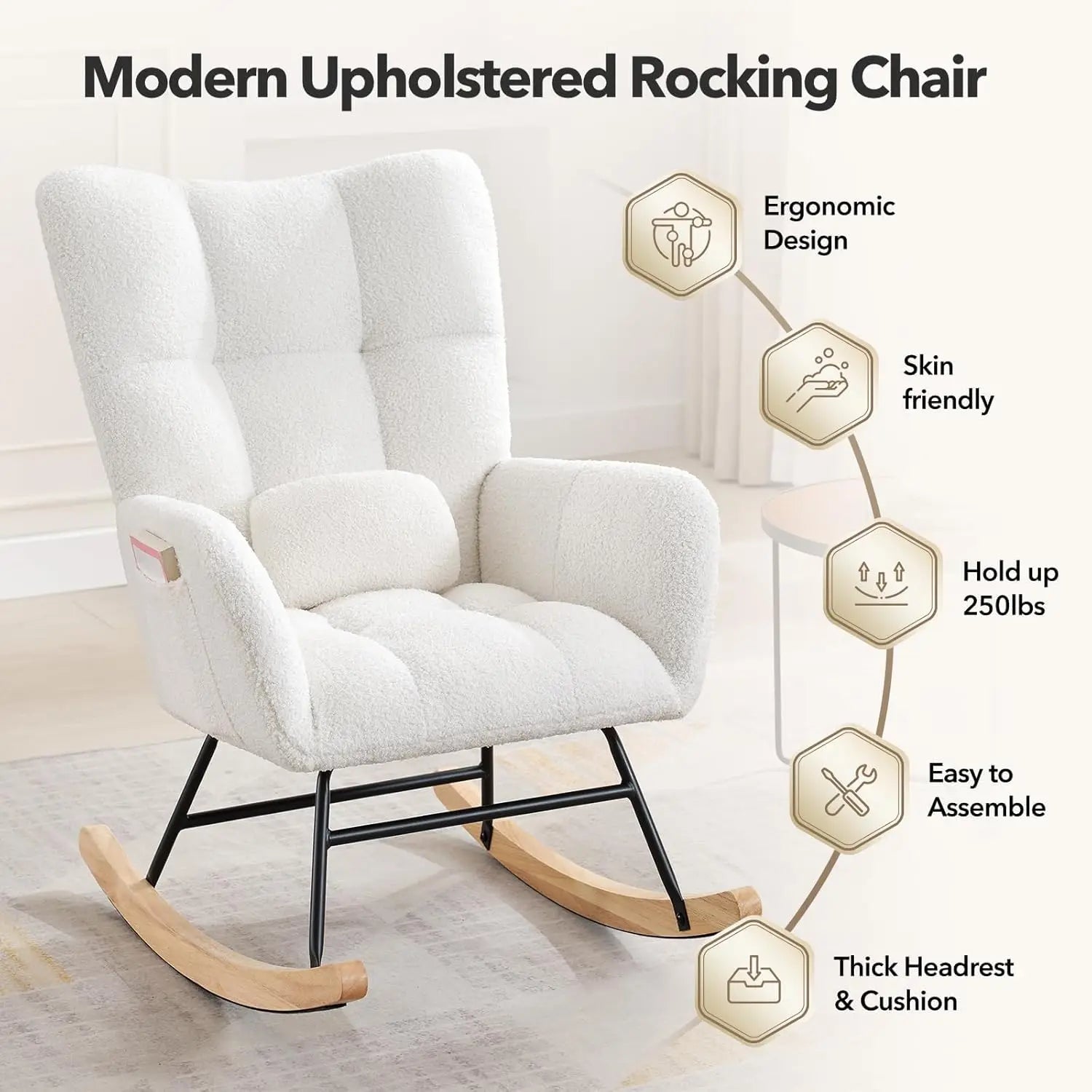 Upholstered Nursery Rocking Chairs