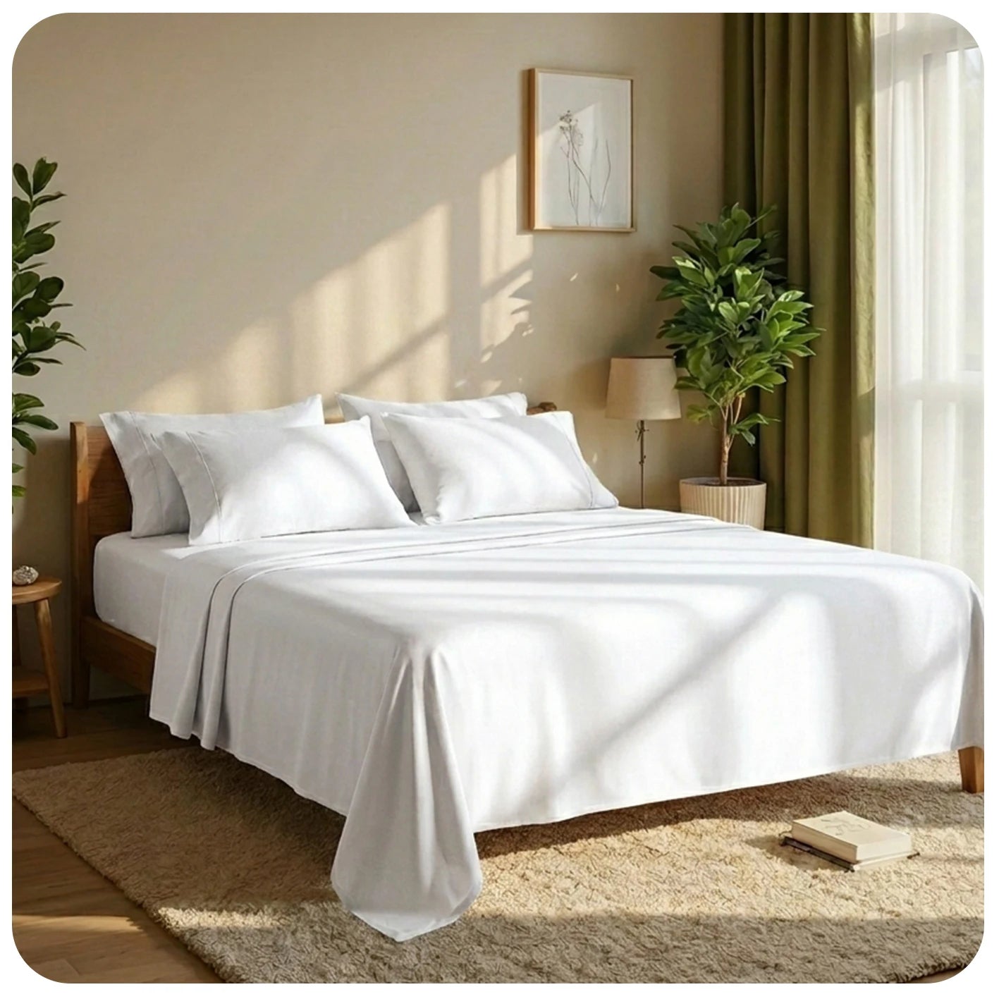 Cool & Soft Queen Size 4-Piece Bedding Set
