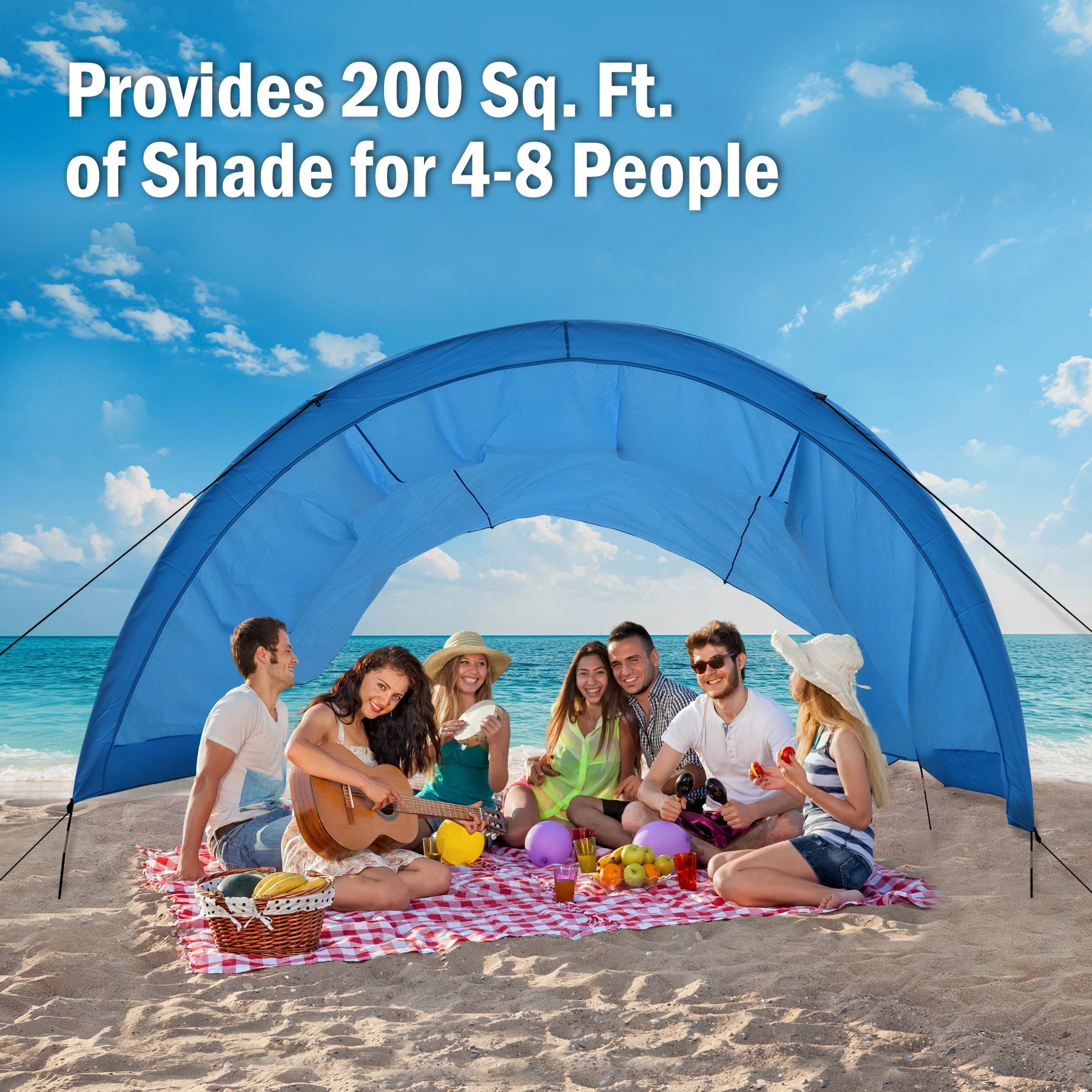 New Beach Shade with Quiet Canopy