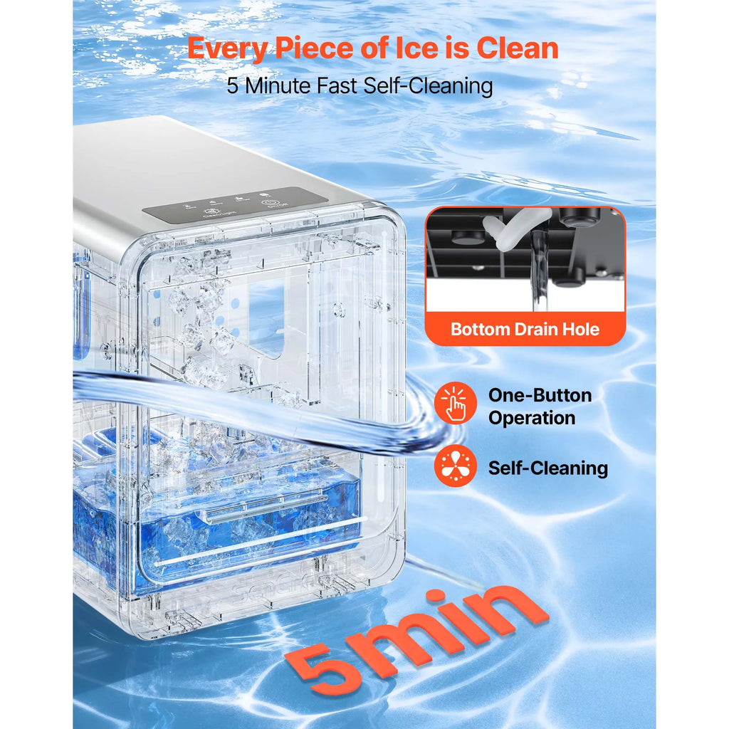 Countertop Ice Maker Self-Cleaning Portable