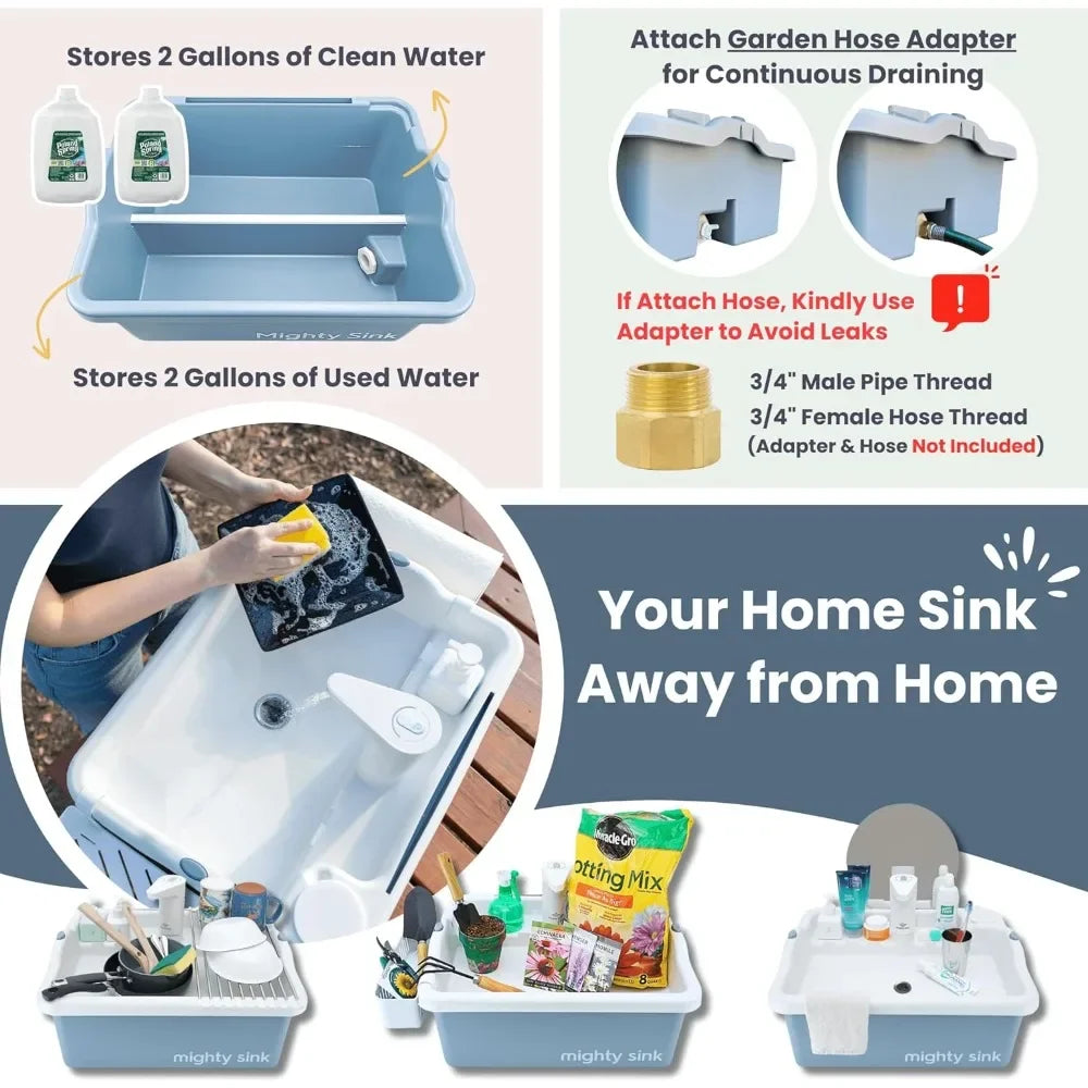 Wash Station with Electronic Faucet 2 Gallons