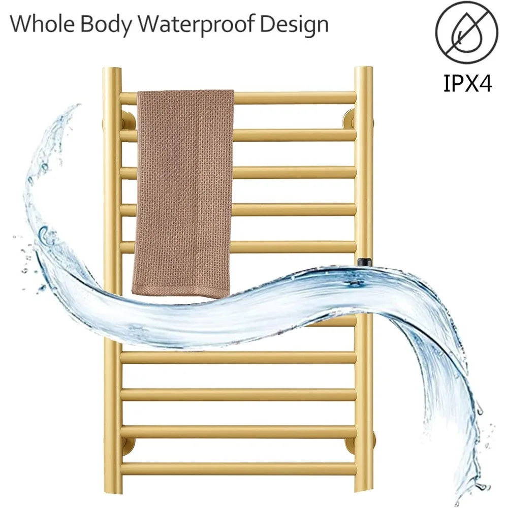 Gold Heated Towel Warmer Radiator Bathroom Accessories