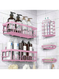 Adhesive Shower Caddy 5 Pack, Rustproof Stainless Steel