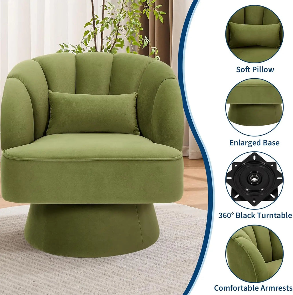 Ultra-Plush Swivel Accent Chair 360
