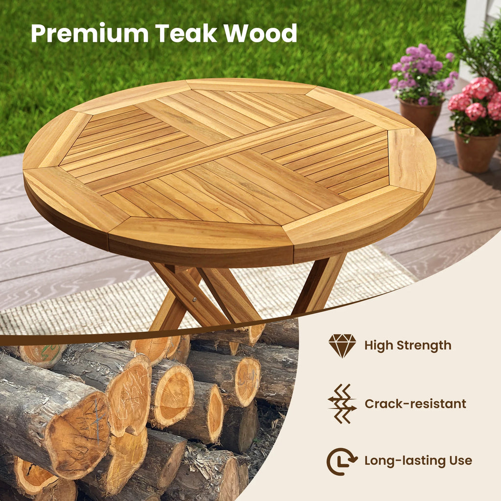 Patio Teak Wood Dining Table