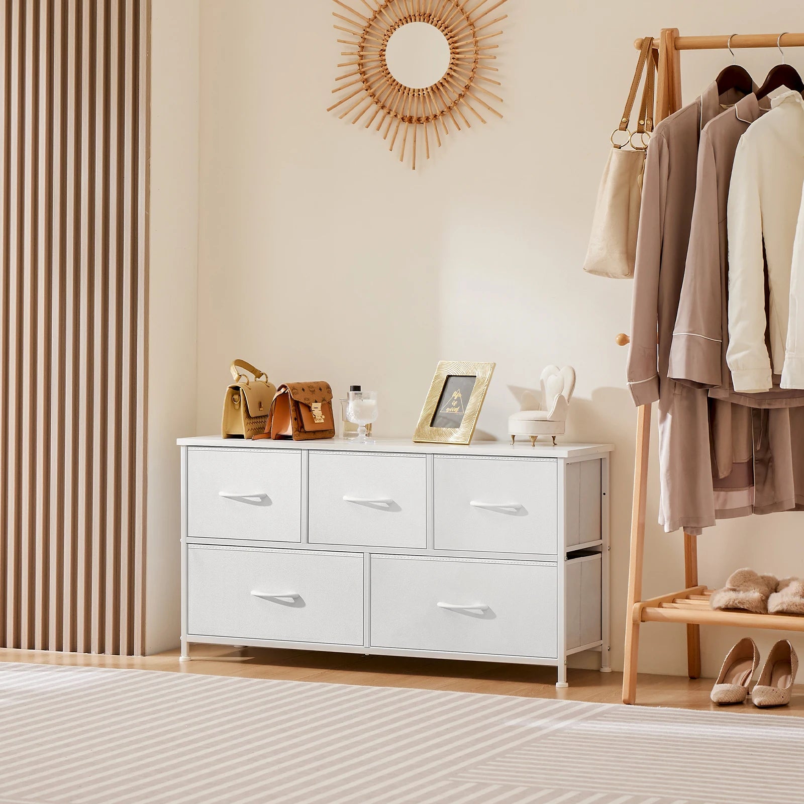 Wardrobes Chest White Lover Fabric Drawers