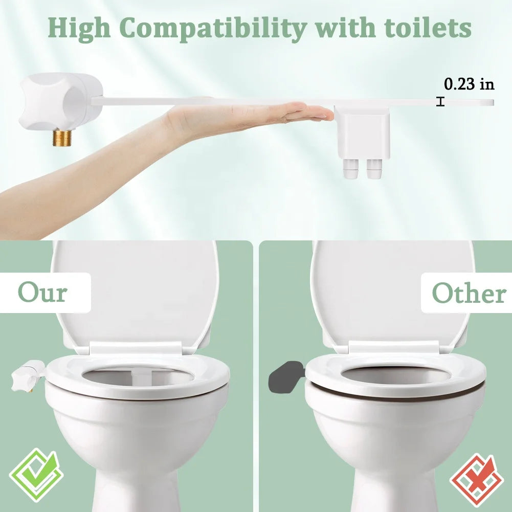 Non-Electric Mechanical Toilet Bidet Seat