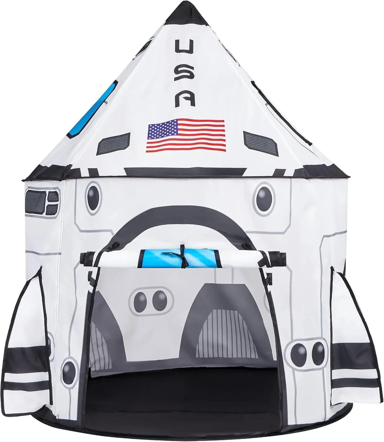 Rocket Ship Tents Set Pop up Play house with Tunnel