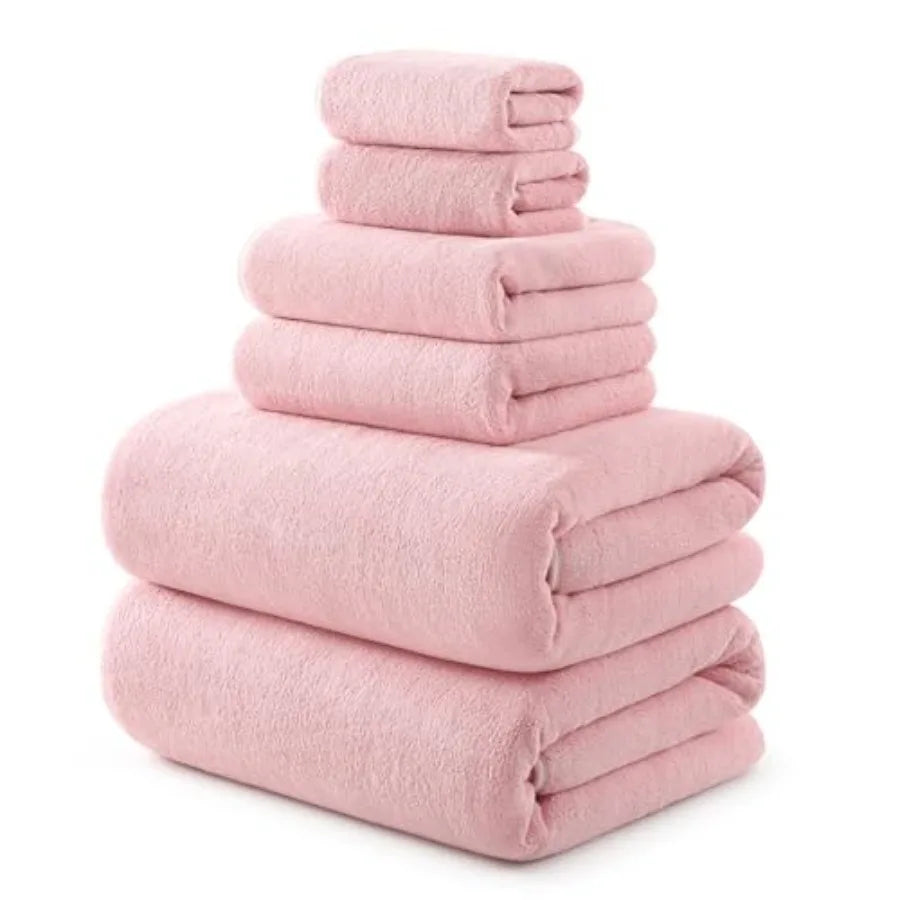 Towel Set - 2 Bath Sheets, 2 Hand Towels, 2 Washcloths