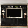 4-Piece Entertainment Center Wall Unit TV Stand Bookshelves