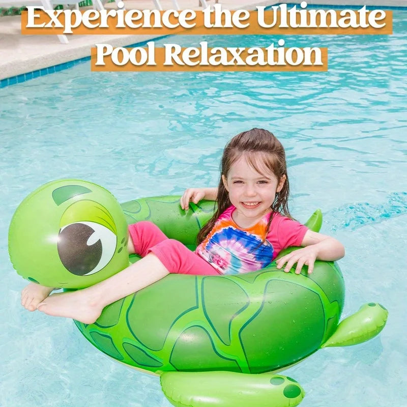 3Pack Inflatable Pool Tubes Floats Dinosaur Pool Beach Water Float for Kids Toddler Summer Party Decorations