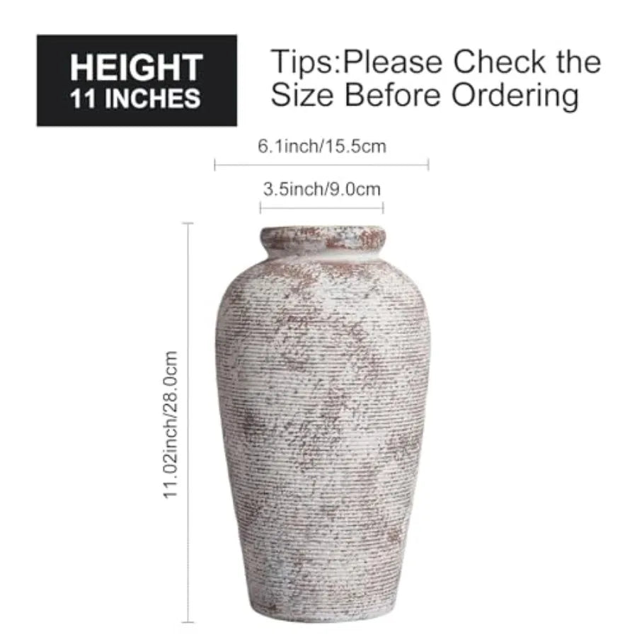 Terracotta Rustic Vase,