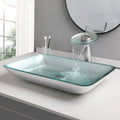 Big Tempered Glass Basin Sink