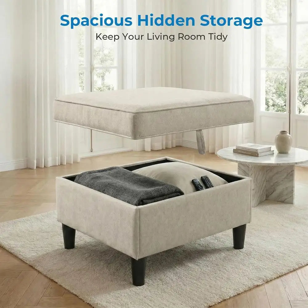 3 Pieces Couch and Chair Set with Ottoman