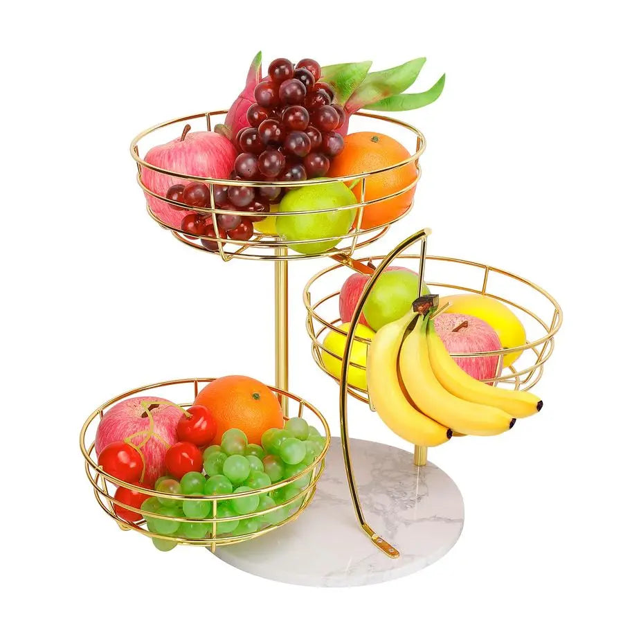 Fruit Basket Bowl with Banana Hanger