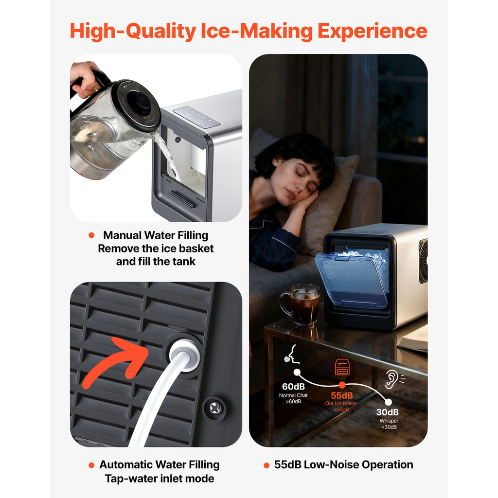 Countertop Ice Maker Self-Cleaning Portable