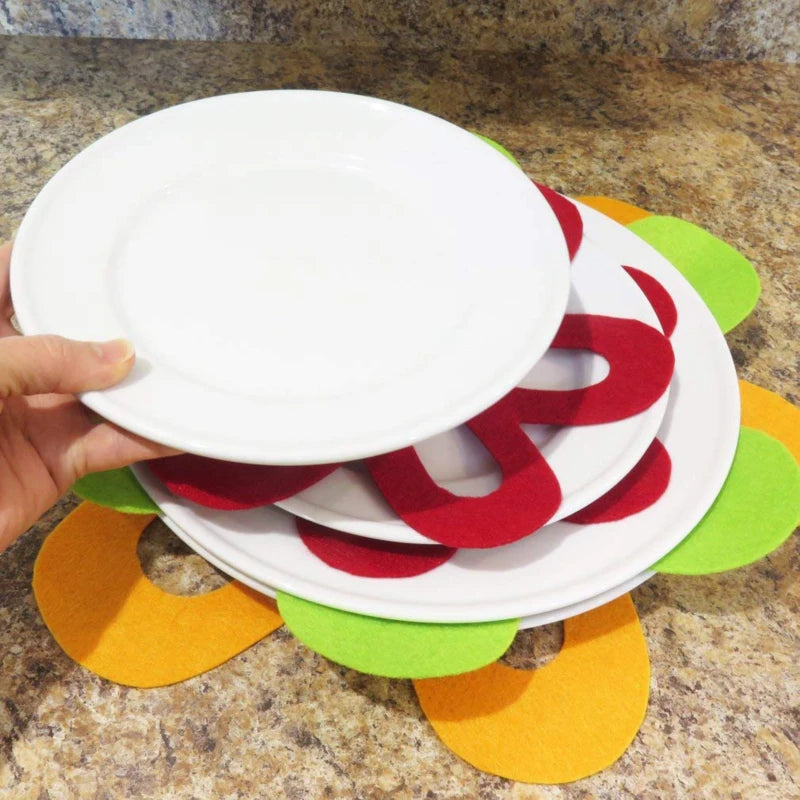 Flower-Shaped Pots Pans Separator Placemat Kitchen Tools