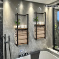 Carbon steel wall-mounted towel rack