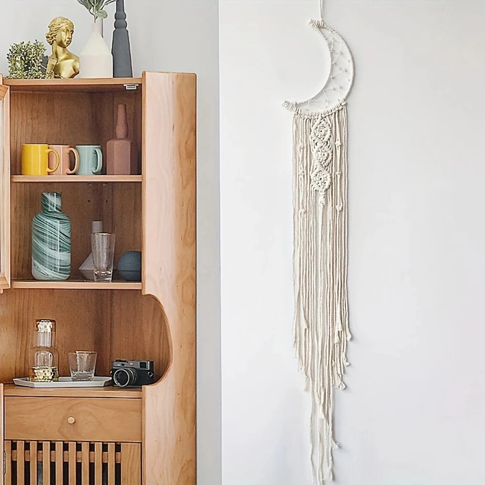 Star and Moon woven pendant home decor