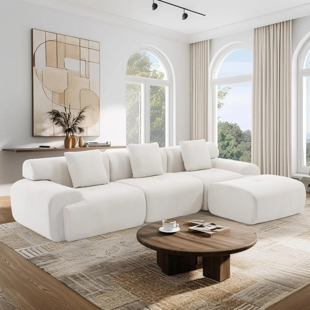 Modular Sectional Sofa with Ottoman