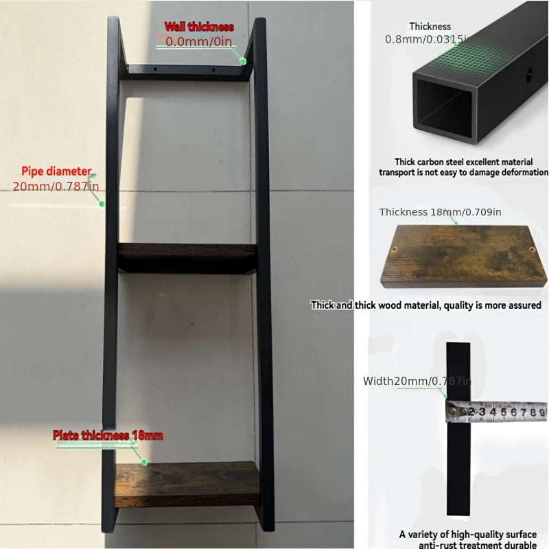 Carbon steel wall-mounted towel rack