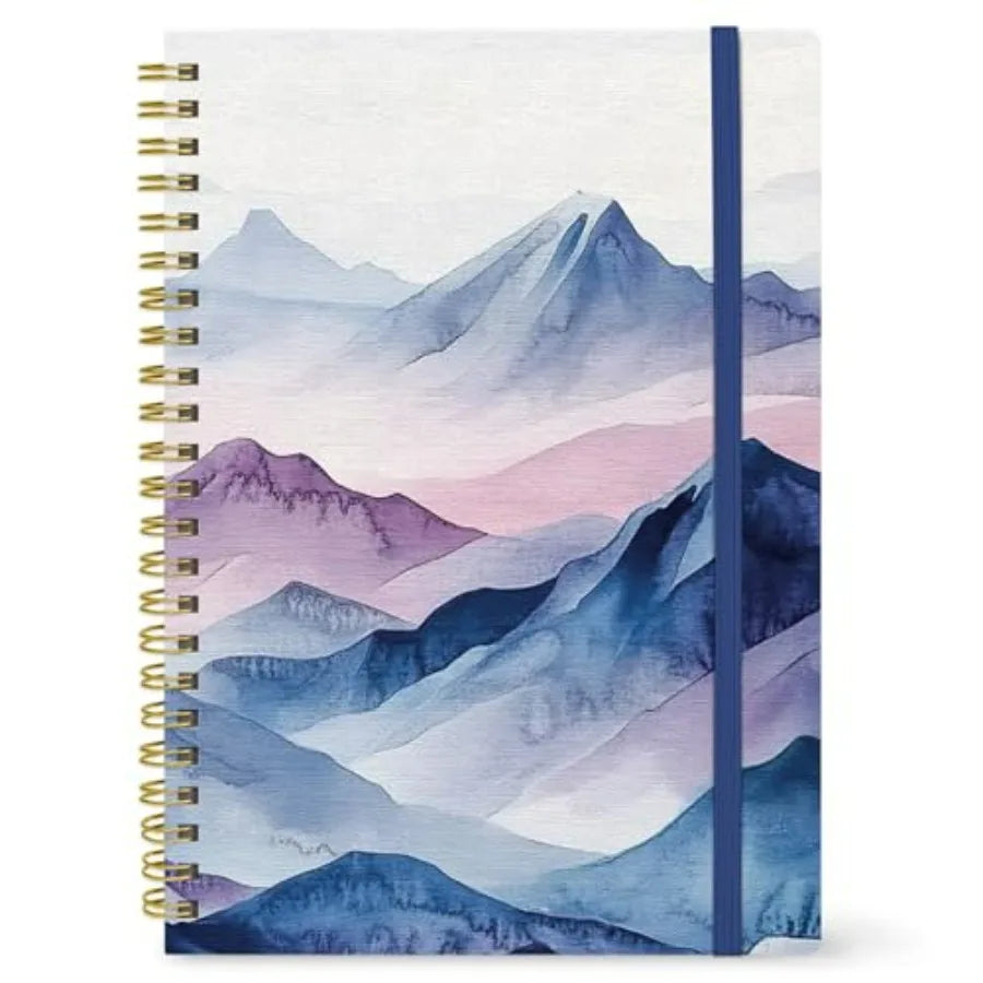 Large Spiral Lined Journal for Women, 8.5" x 11" Notebooks for Work Collge Ruled, A4 Aesthetic Cute Journaling Notebooks for Wr