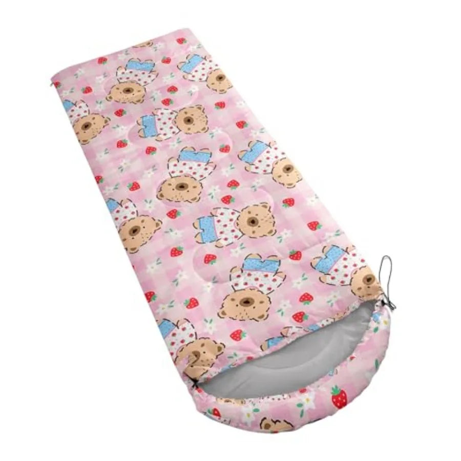 Cute Sleeping Bag for Girls Waterproof Portable Camping Bag,