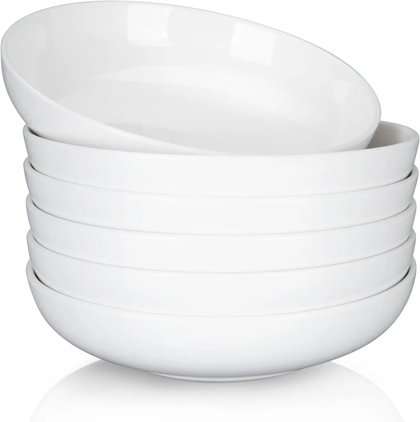 Porcelain Pasta Bowls Set 6 Pack