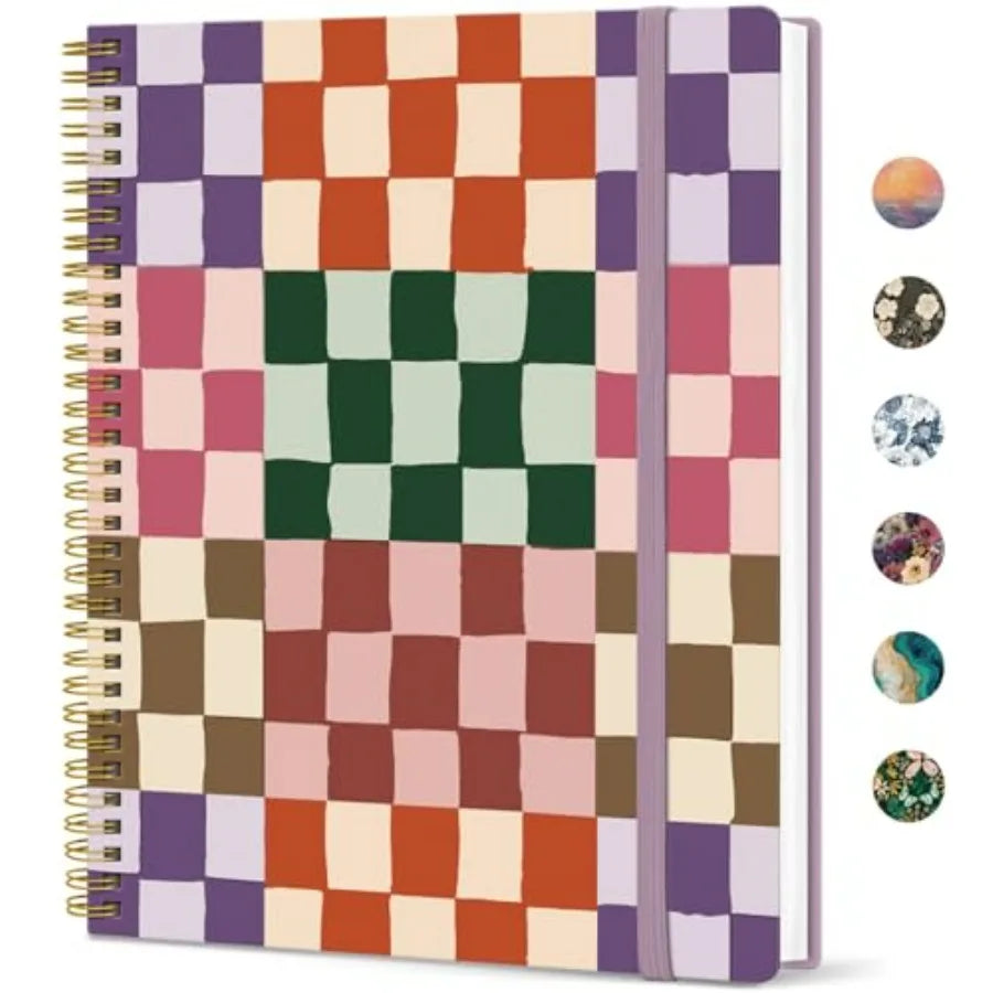 Large Spiral Lined Journal for Women, 8.5" x 11" Notebooks for Work Collge Ruled, A4 Aesthetic Cute Journaling Notebooks for Wr