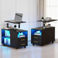 Wireless Charging Station Bedside Table Night Stand