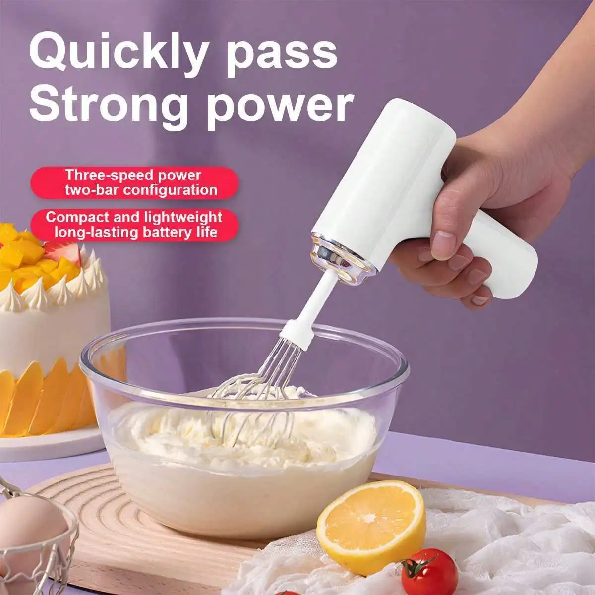Portable Handheld Electric Mixer