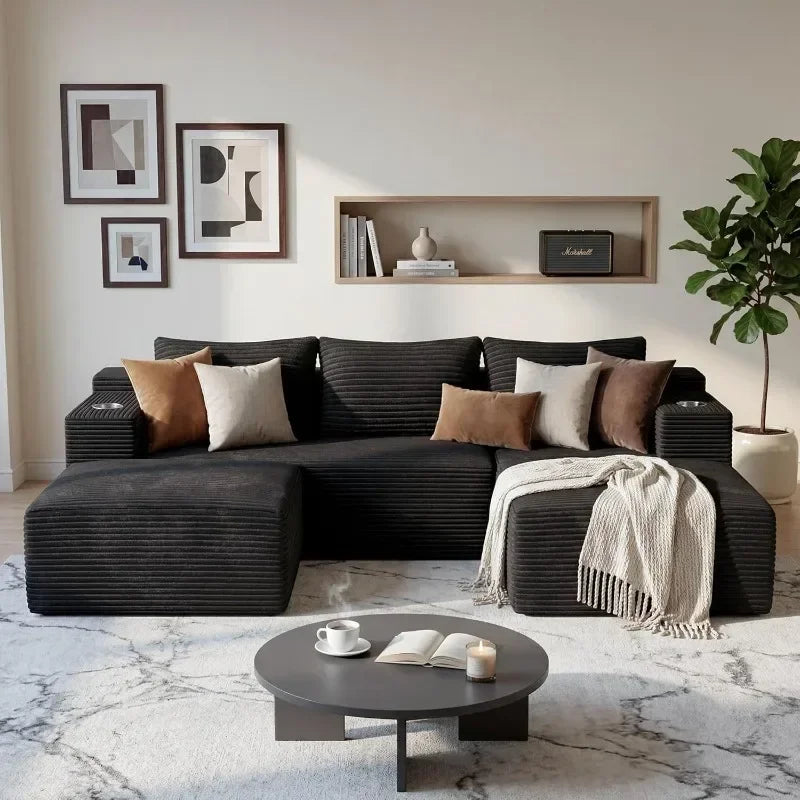 Cloud Sectional Couch Sofa with L-Shape Chaise