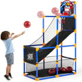 Kids Arcade Basketball Game Set with 4 Balls and Hoop