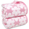 Pink Bath Towels Set of 2, Super Absorbent
