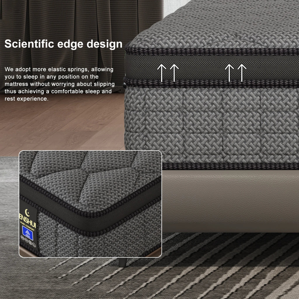 12"/14" Inch Medium Gel Memory Foam Mattress