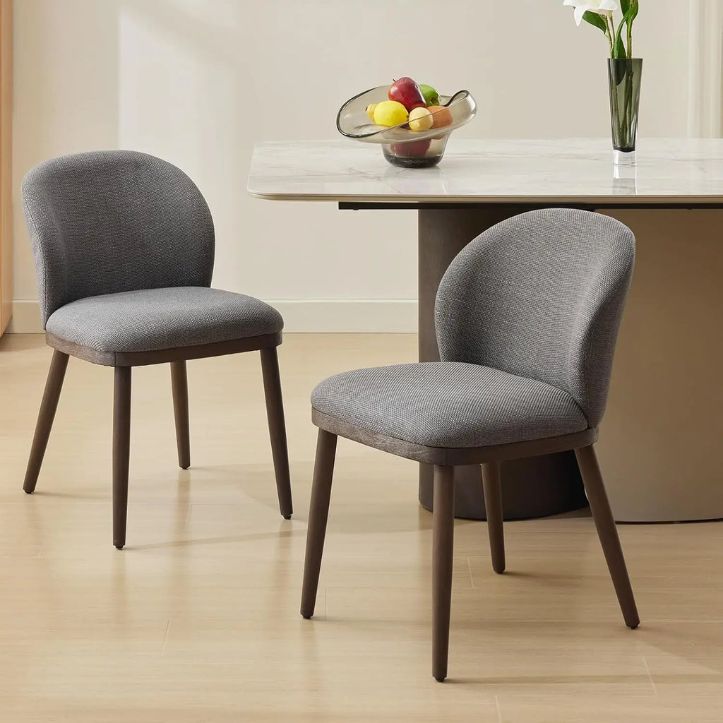 Set of 2 Modern Upholstered Dining Chairs